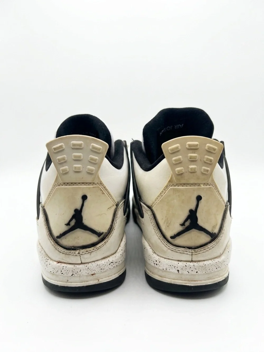 Jordan Men’s Sneakers in White and Black with Cream Accents